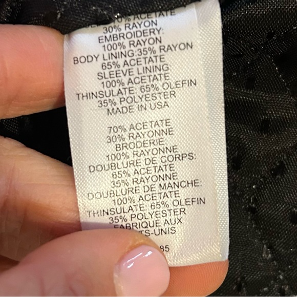 Nanette Lepore Women's 0 Vintage y2K Brown Crushed Velvet Floral Blazer Jacket - Picture 6 of 11